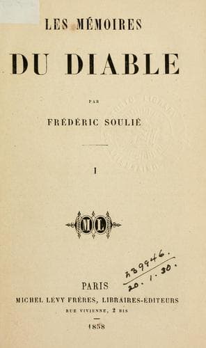 Tapa de Les mémoires du diable