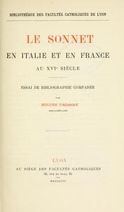 Tapa de Le sonnet en Italie et en France au 16e siècle