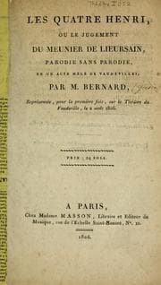 Tapa de Les quatre Henri, ou, Le jugement du meunier de Lieursain