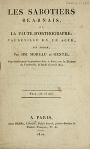 Tapa de Les sabotiers béarnais, ou, La faute d'orthographe