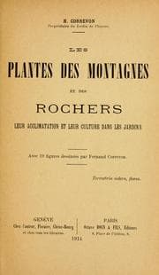 Tapa de Les plantes des montagnes et des rochers