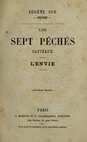 Tapa de Les sept péchés capitaux ; l'envie