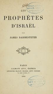 Tapa de Les prophètes d'Israël