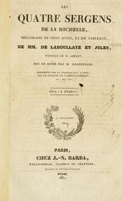 Tapa de Les quatre sergens de la Rochelle