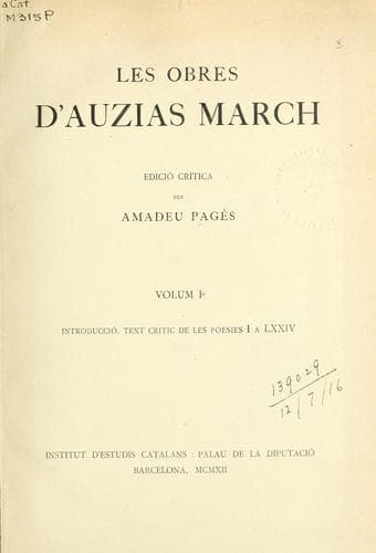 Tapa de Les obres