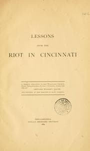 Tapa de Lessons from the riot in Cincinnati