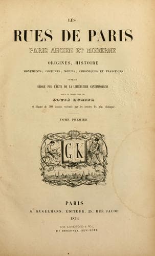 Tapa de Les rues de Paris