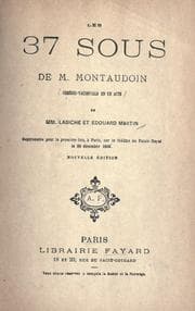 Tapa de Les trente-sept sous de M. Montaudoin