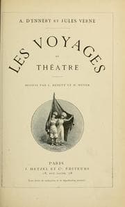 Tapa de Les voyages au théâtrè par A. D'Ennery et Jules Verne
