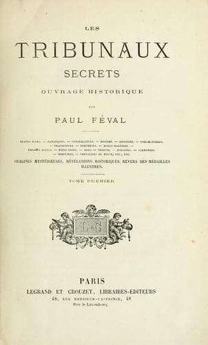 Tapa de Les tribunaux secrets