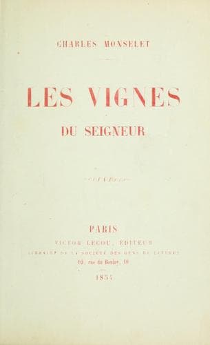 Tapa de Les vignes du seigneur