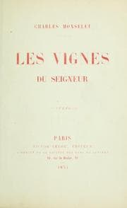 Tapa de Les vignes du seigneur