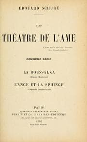 Tapa de Le théatre de l'âme