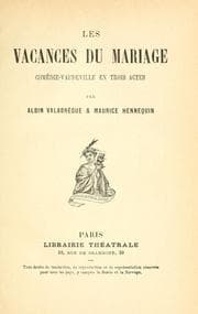 Tapa de Les vacances du mariage