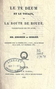 Tapa de Le Te Deum et le tocsin