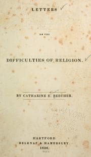 Tapa de Letters on the difficulties of religion