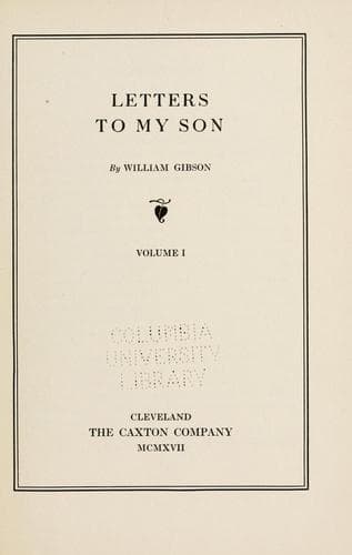 Tapa de Letters to my son