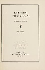 Tapa de Letters to my son