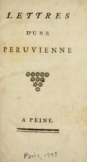 Tapa de Lettres d'une Peruvienne