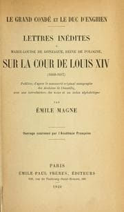 Tapa de Lettres inédites à Marie-Louise de Gonzague