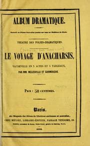 Tapa de Le voyage d'Anacharsis