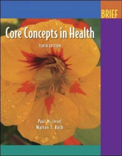 Tapa de Core concepts in health