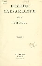 Tapa de Lexicon Caesarianum