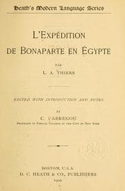 Tapa de L'expédition de Bonaparte en Égypte