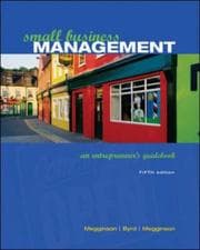 Tapa de Small business management