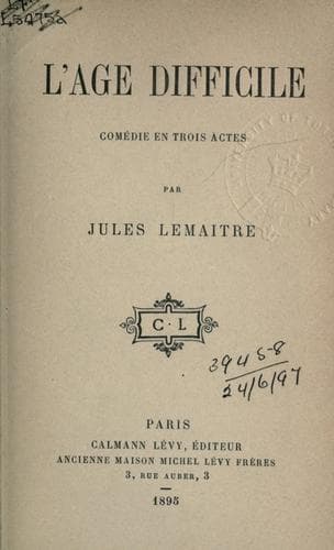 Tapa de L'âge difficile