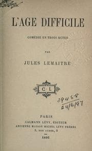 Tapa de L'âge difficile