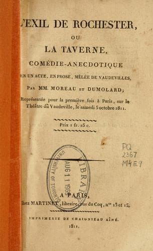 Tapa de exil de Rochester