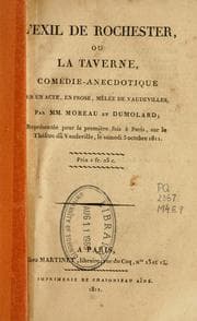 Tapa de L' exil de Rochester