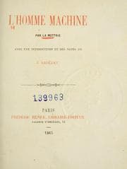 Tapa de L'homme machine