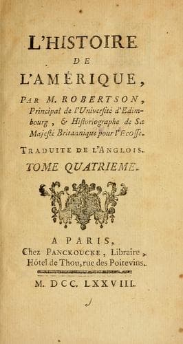 Tapa de L'histoire de l'Amerique