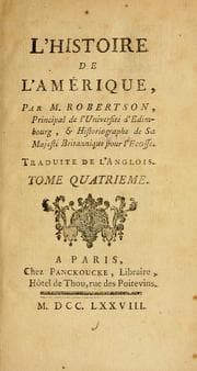 Tapa de L'histoire de l'Amerique