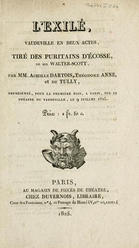 Tapa de L'exilé