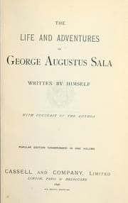 Tapa de The life and adventures of George Augustus Sala