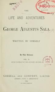 Tapa de The life and adventures of George Augustus Sala
