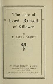 Tapa de The life of Lord Russell of Killowen