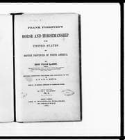 Tapa de Frank Forester's horse and horsemanship of the United States and British provinces of North America