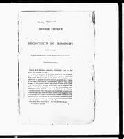 Tapa de Histoire critique de la découverte du Mississipi [sic] (1669-1673)