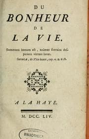 Tapa de Du bonheur de la vie