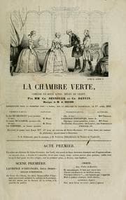Tapa de La chambre verte