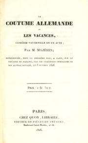 Tapa de La coutume allemande