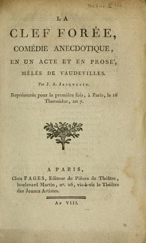 Tapa de La clef forée