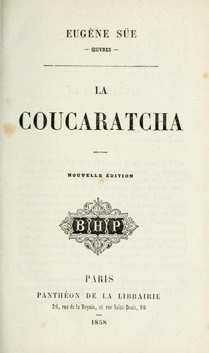 Tapa de La coucaratcha