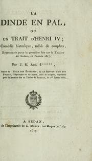 Tapa de La dinde en pal, ou, un trait d'Henri IV