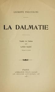 Tapa de La Dalmatie