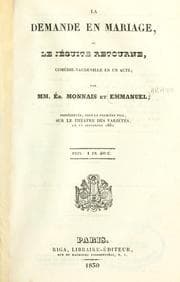 Tapa de La demande en mariage